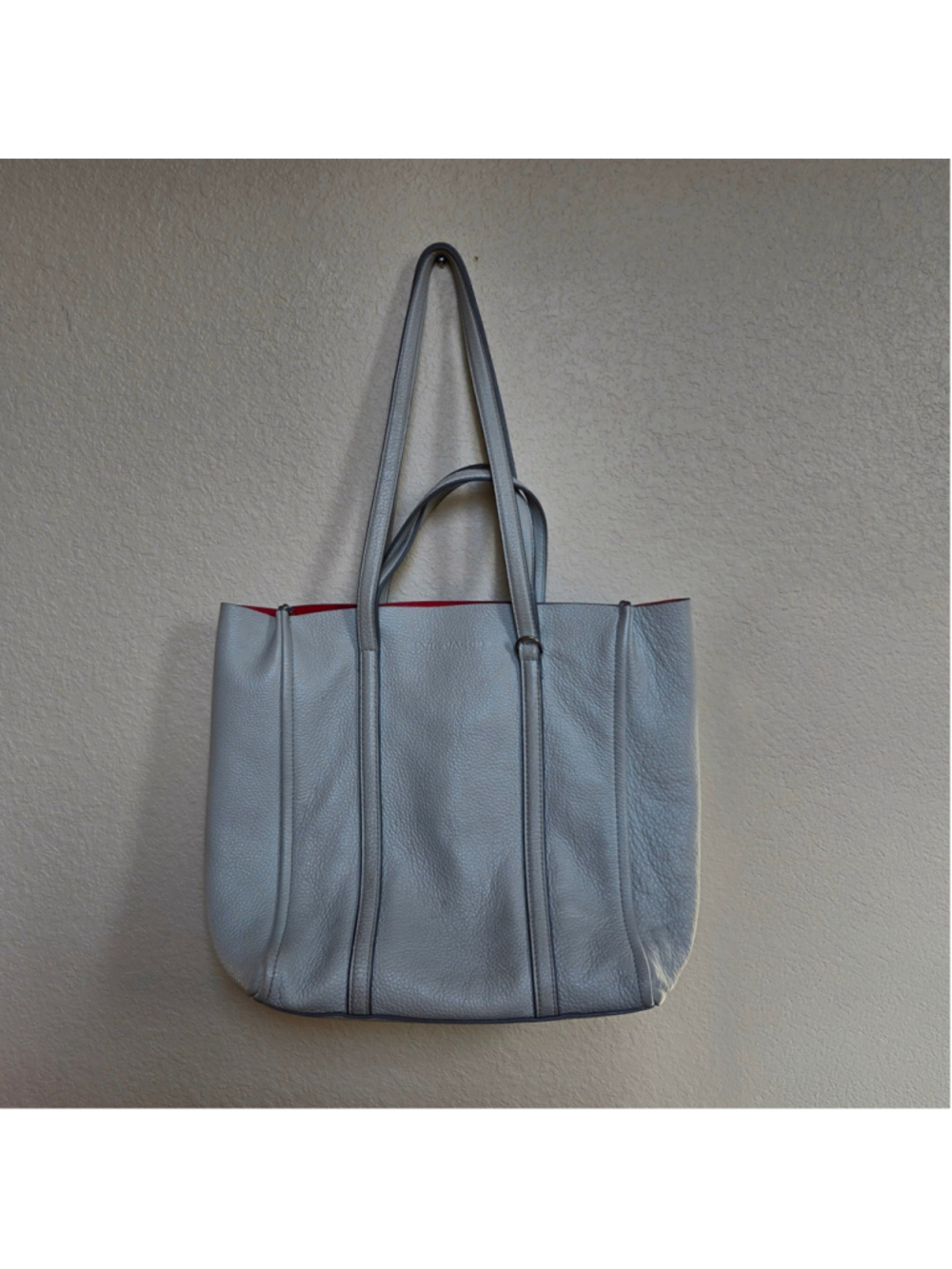 Marc Jacobs The Tag 27 Pebble Leather Tote Cement M0014489 052